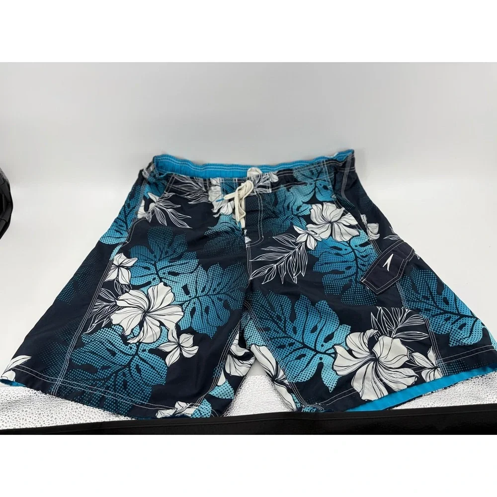 Speedo Swim Trunk, Floral Design, Beach, Vacation, Men's Size XL